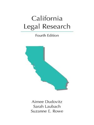 cover image of California Legal Research